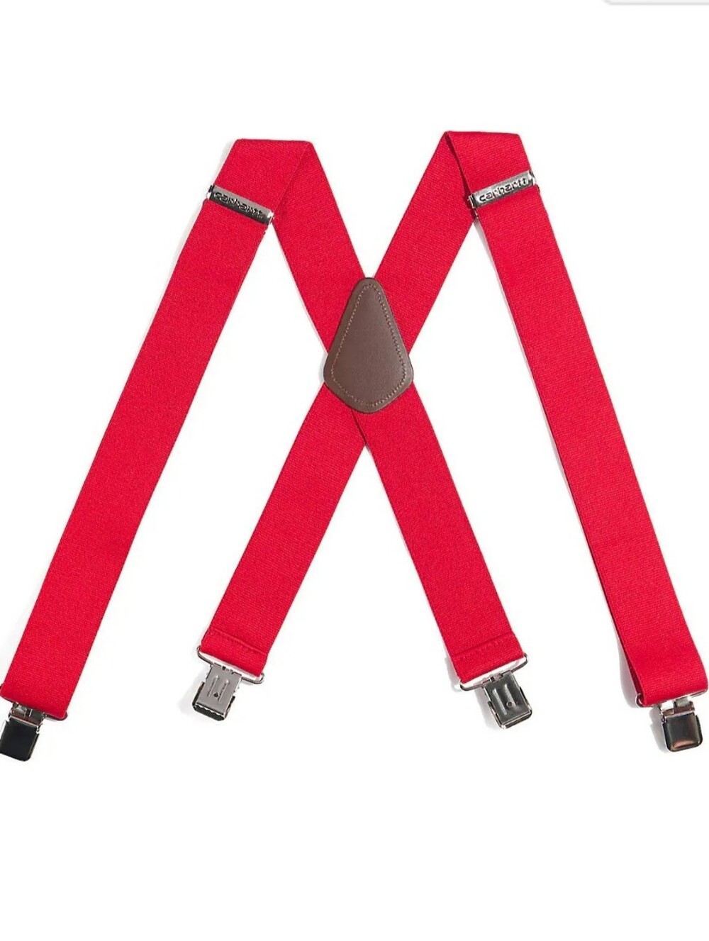 Carhartt Men’s Red Utility Rugged Adjustable Clip Workwear Suspenders NWOT